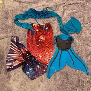 Shepretty Girl's Mermaid Costume 7-8‎ years